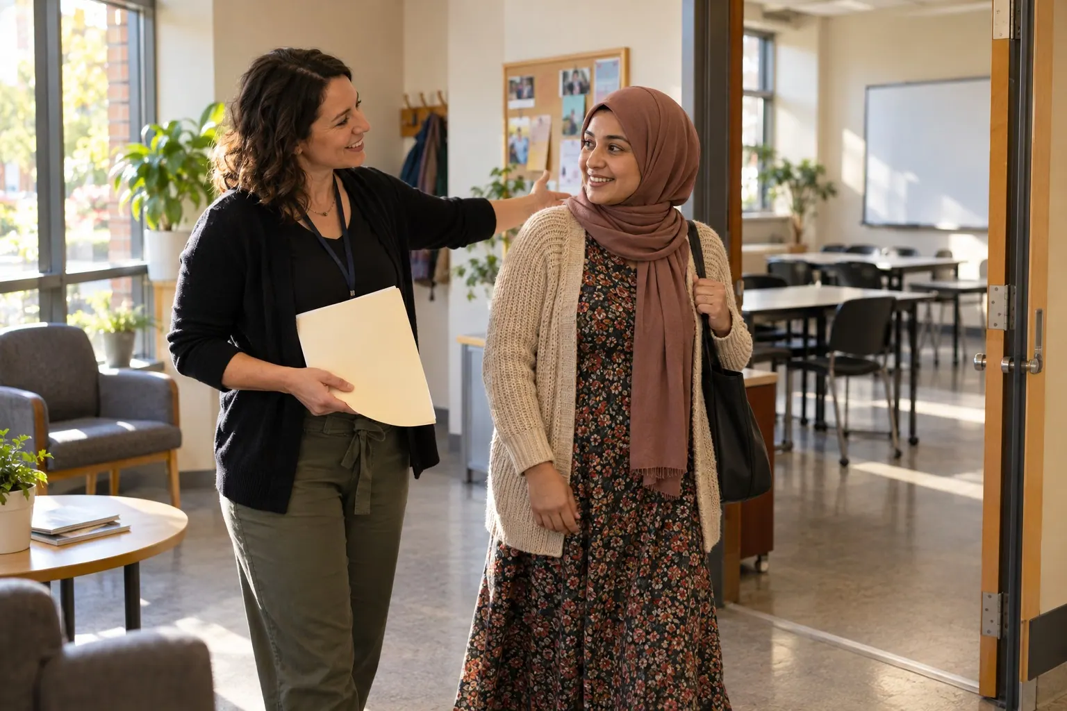 A course facilitator welcomes a new learner and explains how to begin.